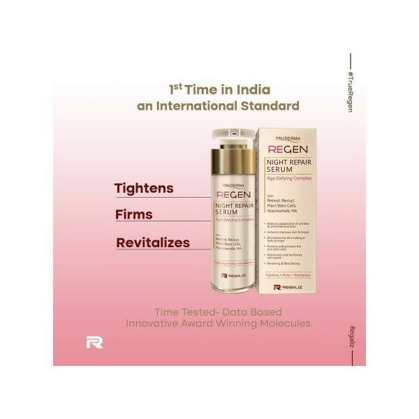Truderma Regen Night Repair Serum For Skin Ageing - Distacart