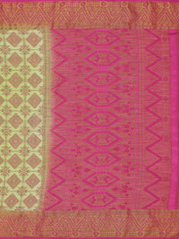 Thumbnail for Mimosa Women's Patola Style Art Silk Green Saree - Distacart
