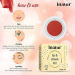 Thumbnail for Inatur Lip and Cheek Tint Sunny Red - Distacart