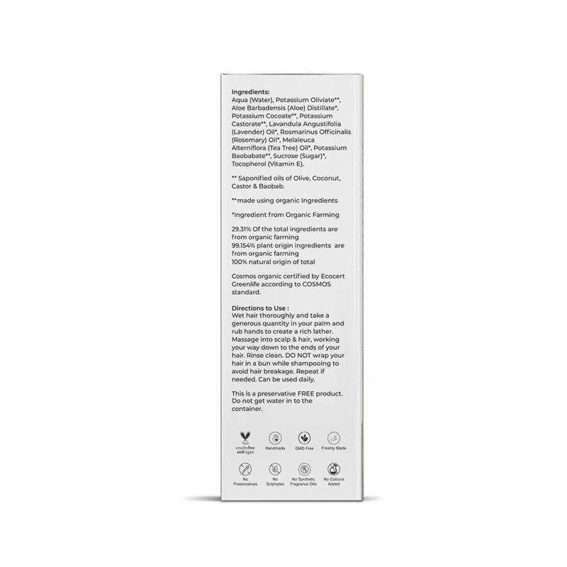 Juicy Chemistry Baobab Rosemary & Tea Tree Organic Shampoo - Distacart
