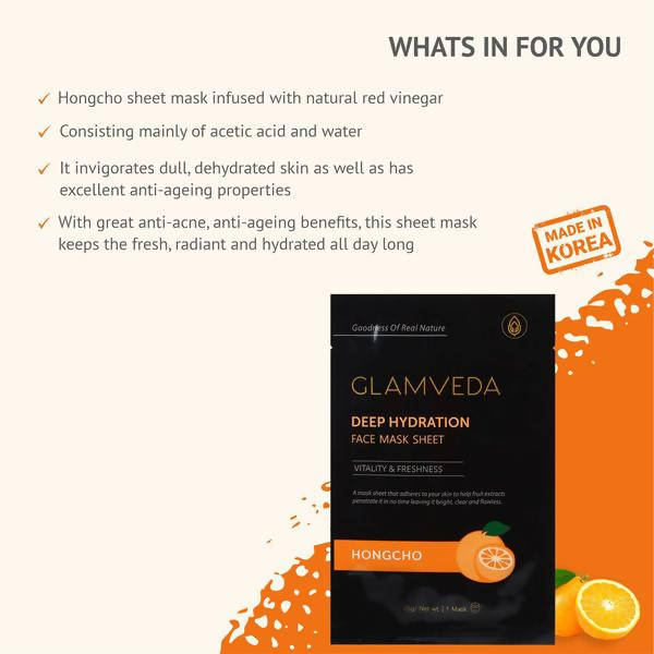 Glamveda Hongcho Anti Acne & Glow Sheet Mask