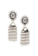 Thumbnail for Mominos Fashion Johar Kamal Silver-Plated Earrings With Pearls Jhumkas - Distacart