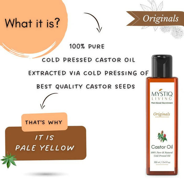 Mystiq Living Originals Castor Oil - Distacart
