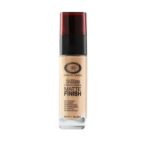 Fashion Colour 24Hrs Matte Finish Flawless Coverage Foundation-Shade 02 (Medium to Dark) - Distacart