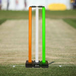 Thumbnail for Vifitkit Cricket Stumps with Stand & Bails (Tricolour) - Distacart