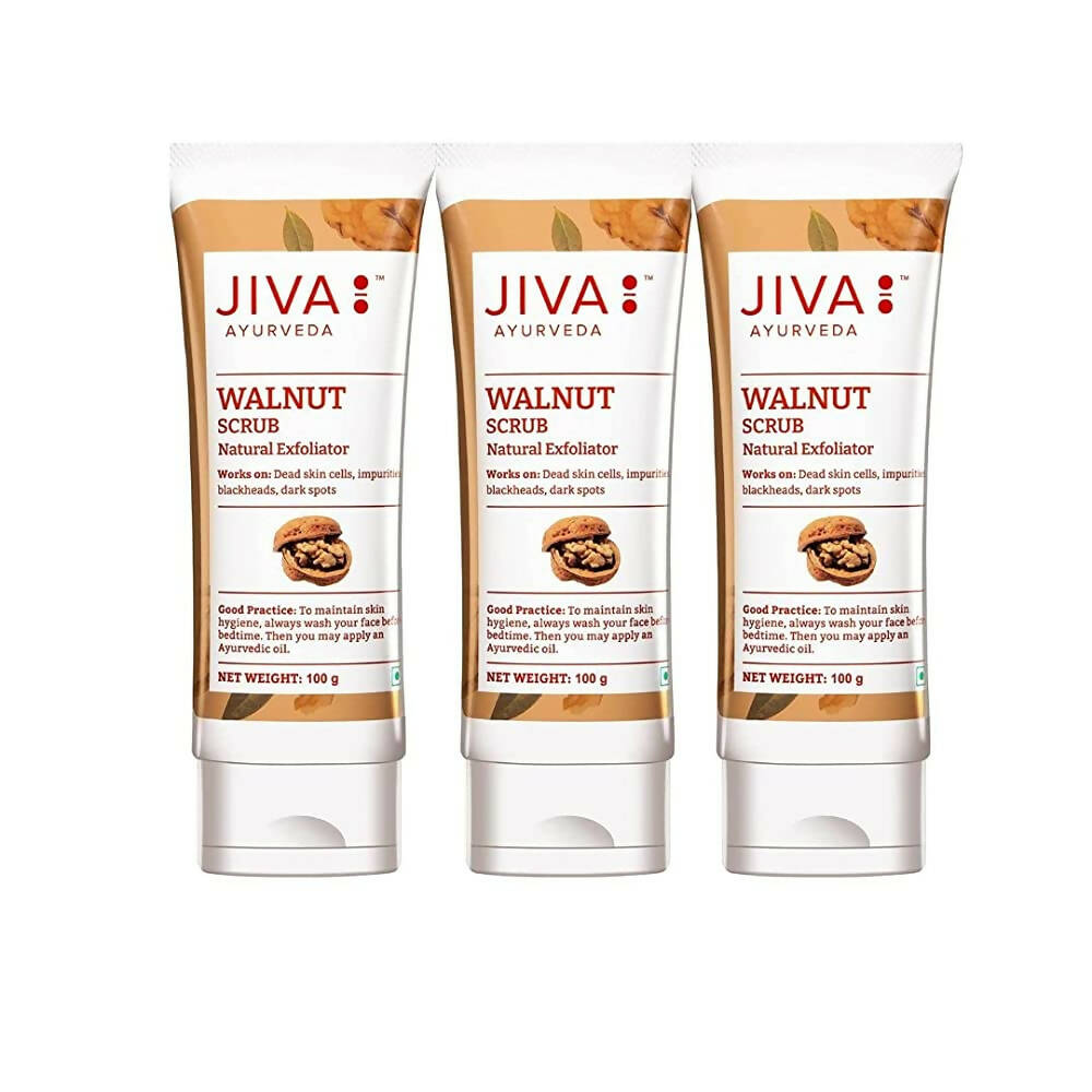 Jiva Ayurveda Walnut Scrub - Distacart