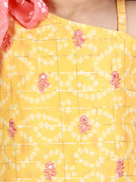 Thumbnail for Lil Drama Girls Kurta Sharara Set - Yellow - Distacart