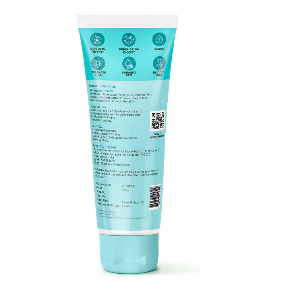 Vedic Valley Detan Face Scrub With Rice Water & Coconut Milk - Distacart