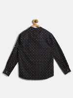 Thumbnail for Manet Ethnic Full Sleeves Multi Clour Shirt - Black - Distacart