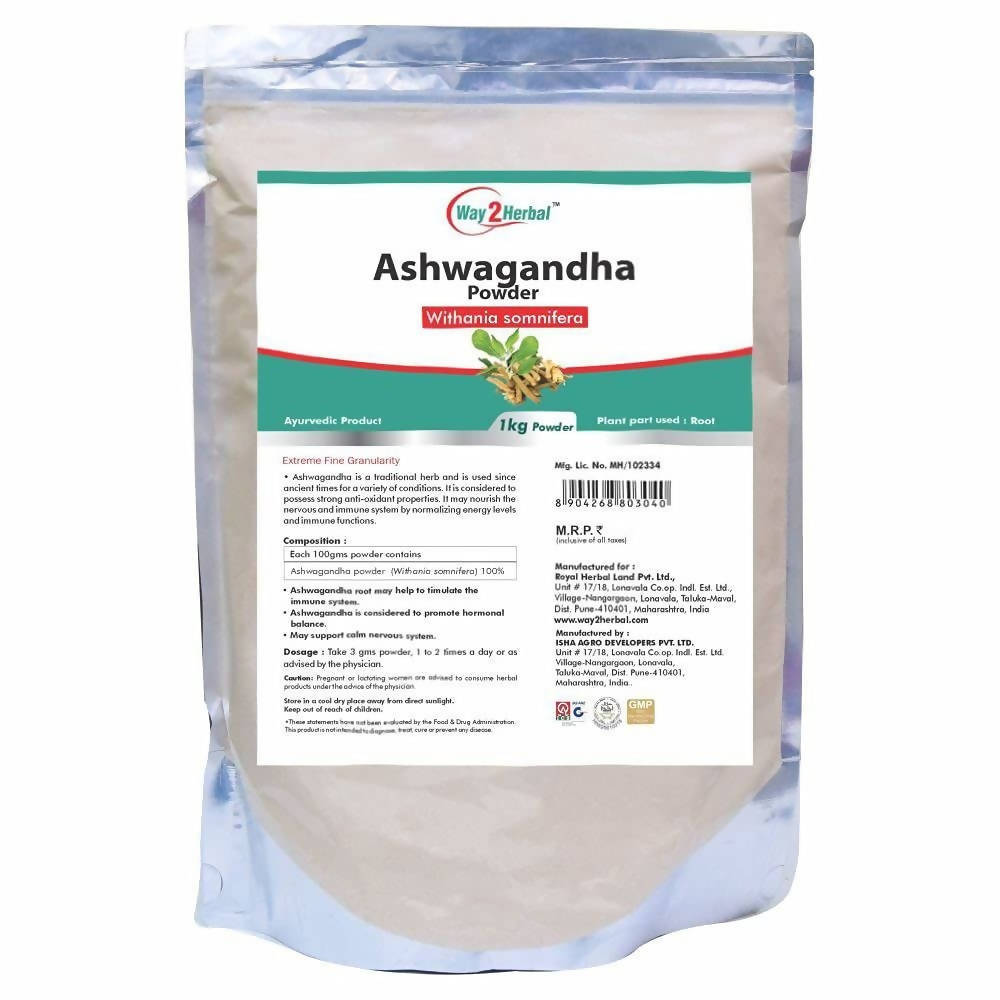 Way2herbal Organic Ashwagandha Powder