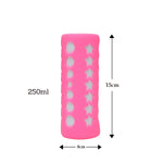 Thumbnail for Safe-O-Kid Silicone Baby Feeding Bottle Cover Cum Sleeve for Insulated Protection 250mL- Pink - Distacart