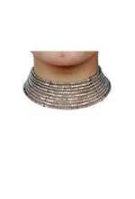 Thumbnail for Mominos Fashion Joharkamal Oxidised Beaded work Hasli Design Choker For Women & Girls - Distacart