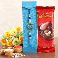 Thumbnail for Striking Epoxy Rakhi & LuvIt Fruit N Nut Chocolate