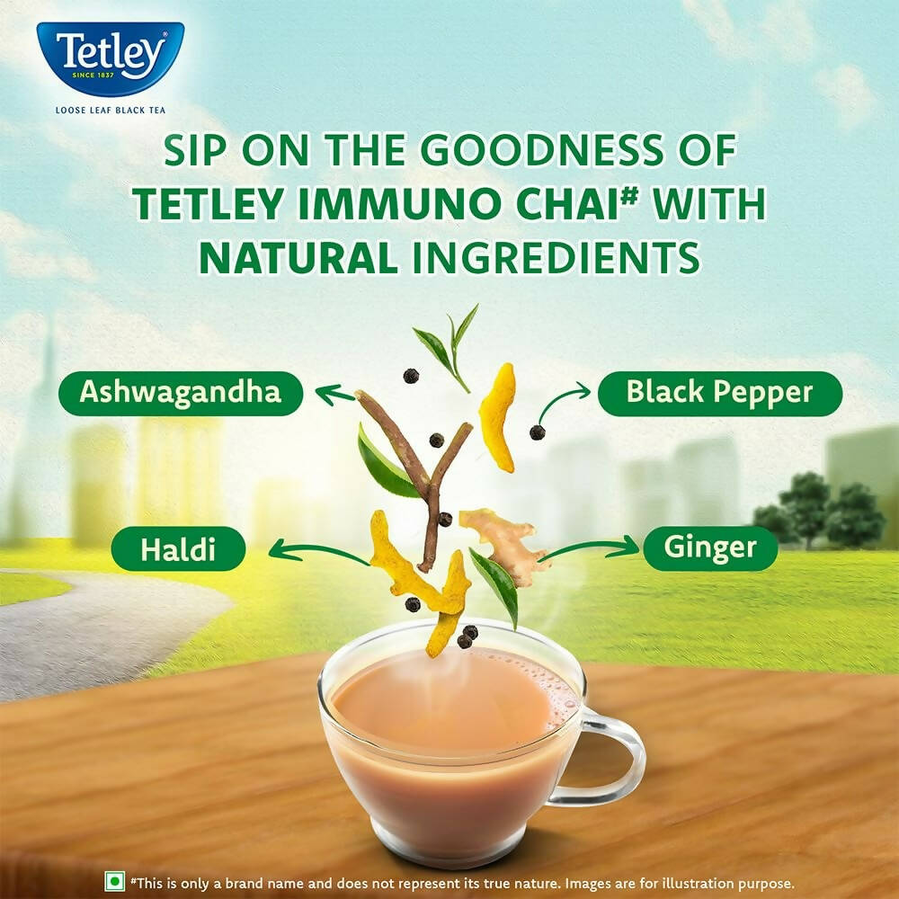 Tetley Immuno Chai Loose Leaf Flavoured Black Tea - Distacart