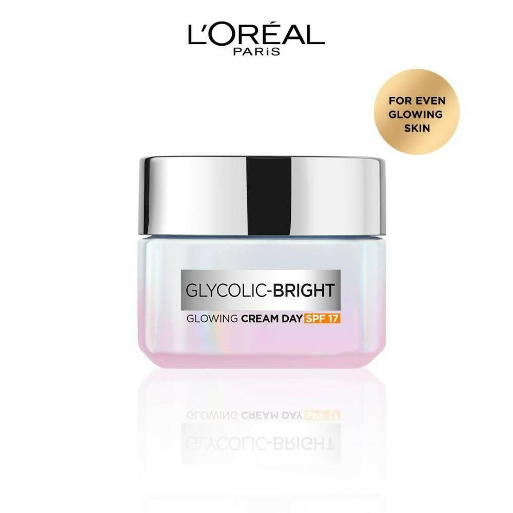 L'Oreal Paris Glycolic Bright Day Cream With SPF 17 - Distacart