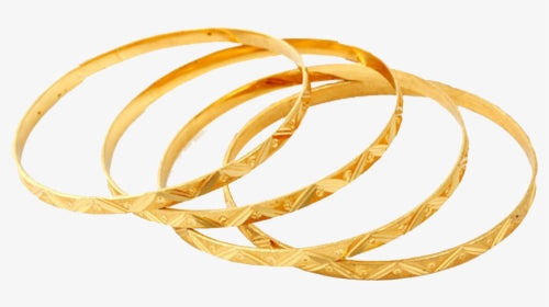 Gold-Plated Alloy Set Of 4 Gold Plated Bangle - The Pari - Distacart