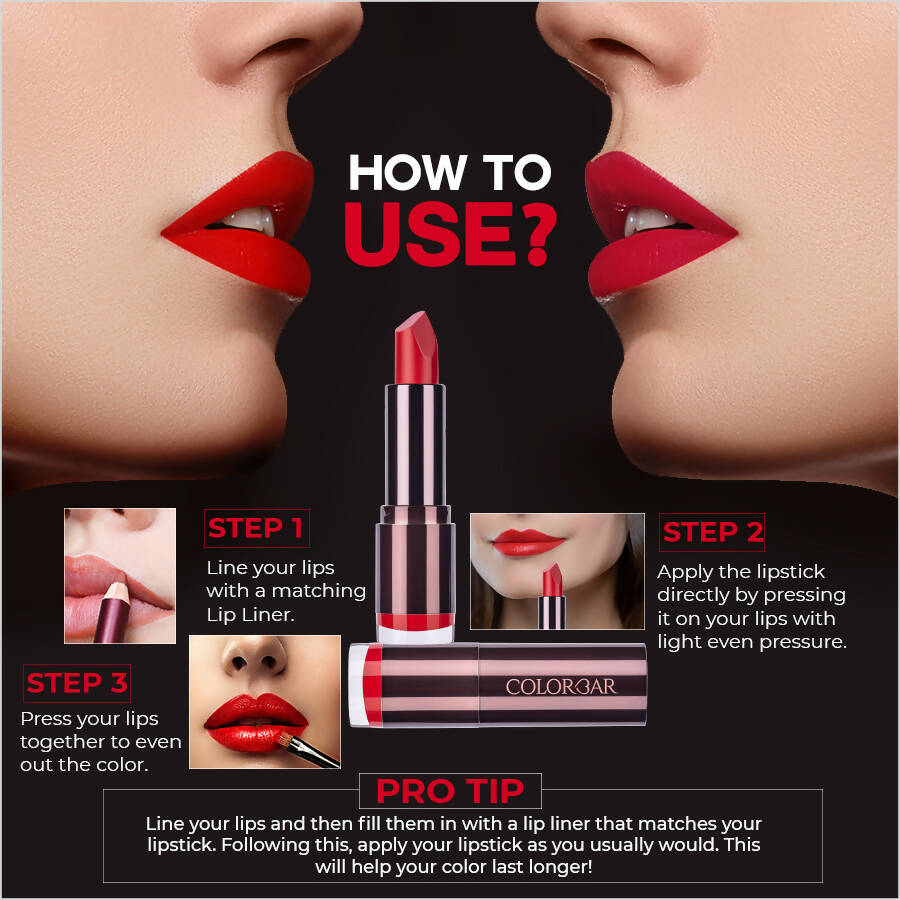 Colorbar Velvet Matte Lipstick All Fired Up 1 - Distacart