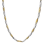 Thumbnail for Rhodium-Plated Alloy Two Tone Stylish Chain - The Pari - Distacart