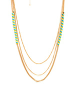 Thumbnail for Gold-Plated Alloy Neon Strands Necklace - The Pari - Distacart