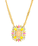 Thumbnail for Gold-Plated Alloy Tribal Look Stones Studded Necklace - The Pari - Distacart