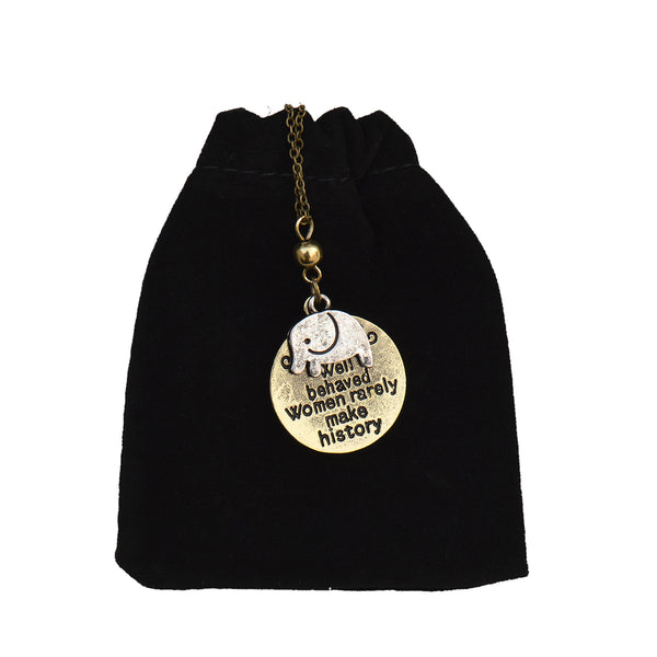 Silver-Plated Alloy Stainless Steel Love Quote Pendant Necklace - The Pari - Distacart