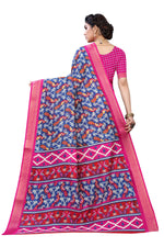 Thumbnail for Vamika Blue Linen Jari Border Saree (JANKI Blue) - Distacart