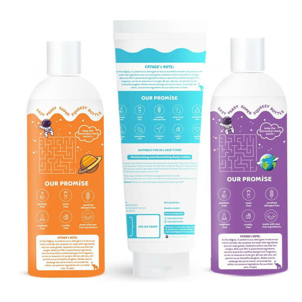 Tiny Mighty Kids Shampoo, Body Wash And Body Lotion Combo - Distacart