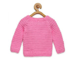 Thumbnail for Chutput Kids Pingue Design Solid Pink Pullover Sweater - Distacart
