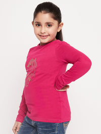 Thumbnail for Girls Graphic Printed Long Sleeves Relaxed Fit Cotton T-Shirt - Mini Marvels - Distacart