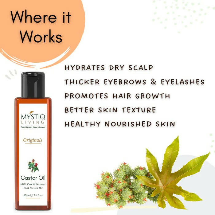 Mystiq Living Originals Castor Oil - Distacart