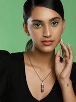 Thumbnail for Silver-Plated Necklace - Ruby Raang - Distacart