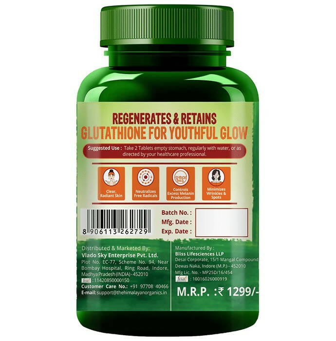 Himalayan Organics Glutathione Builder Tablets - Distacart