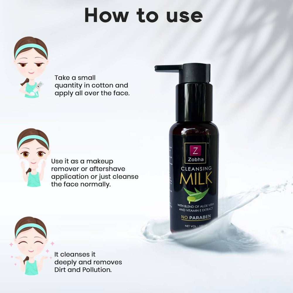 Zobha Cleansing Milk How To Use