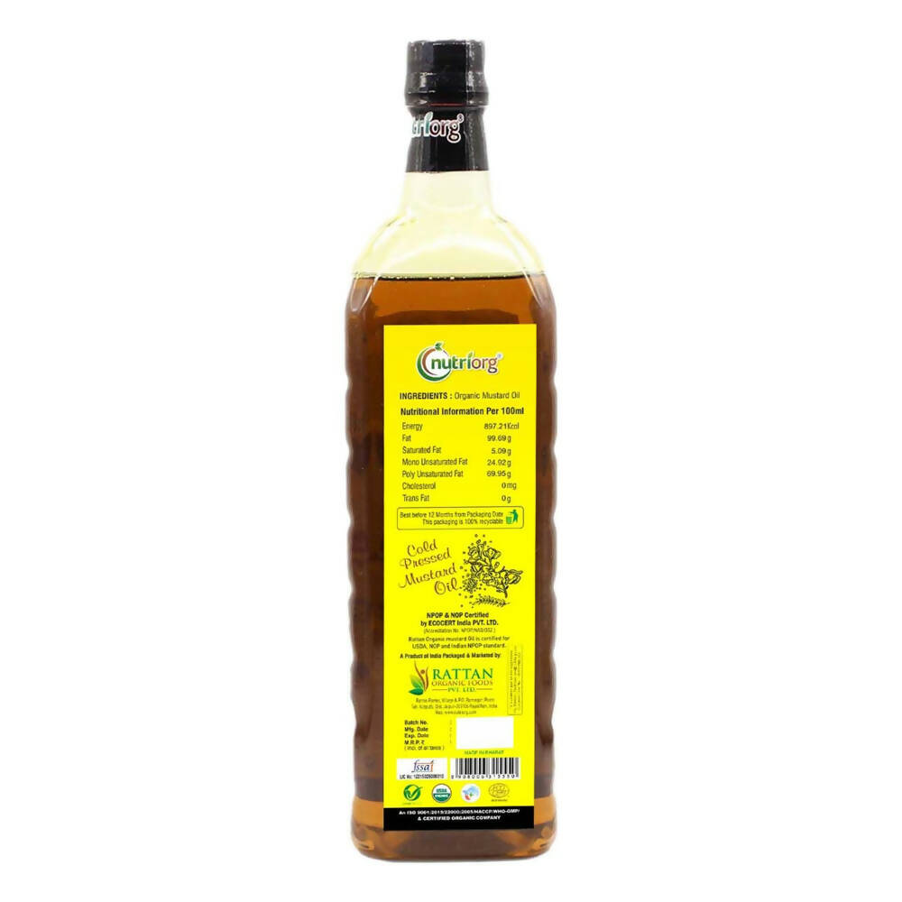 Nutriorg Organic Mustard Oil - Distacart