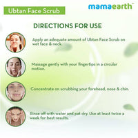Thumbnail for Mamaearth Ubtan Face Scrub with Turmeric & Walnut for Tan Removal