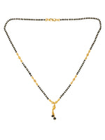 Thumbnail for NVR Women Ethnic Gold-Plated Beaded Mangalsutra - Distacart