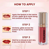 Thumbnail for FLiCKA R U Ready Matte Finish liquid Lipstick Shade 05 Buff Nude - Distacart