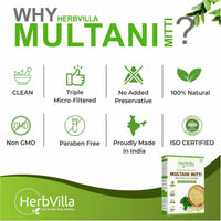 Thumbnail for Herbvilla Multani Mitti Powder - Distacart