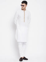 Thumbnail for Even Apparels Beige Color Pure Cotton Men's Kurta With Band Collar - Distacart
