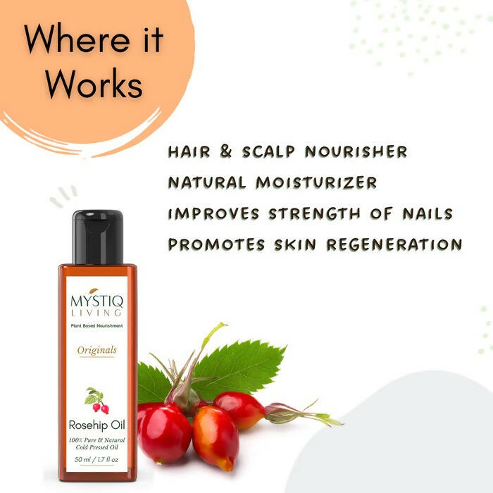 Mystiq Living Originals Rosehip Oil - Distacart