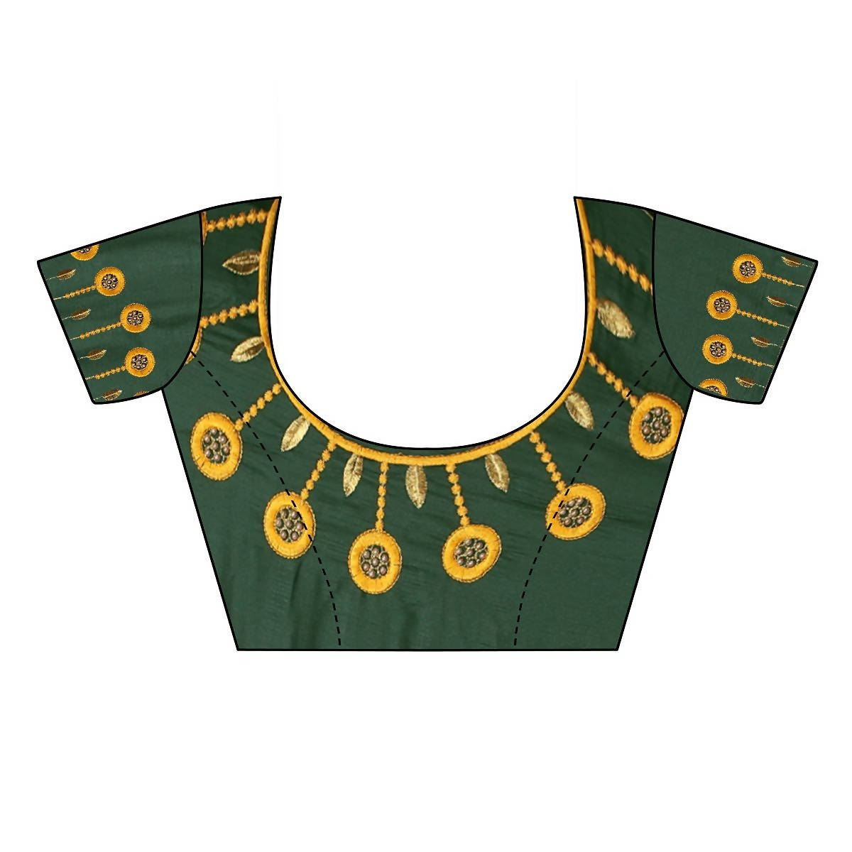 Vamika Mustard Dola Silk Embroidery Saree (SARIKA MUSTARD) - Distacart