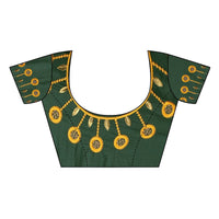 Thumbnail for Vamika Mustard Dola Silk Embroidery Saree (SARIKA MUSTARD) - Distacart