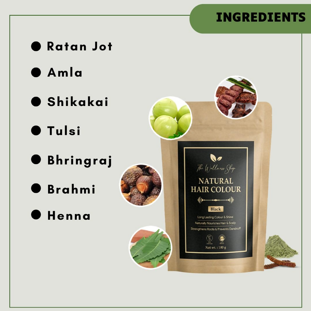 The Wellness Shop Natural Black Hair Colour - Distacart