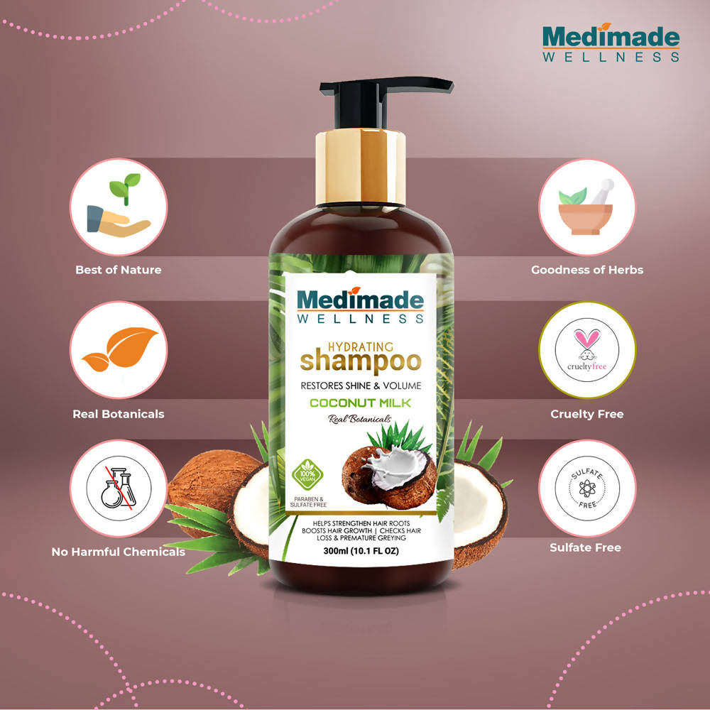 Medimade Wellness Hydrating Shampoo With Coconut Milk - Distacart