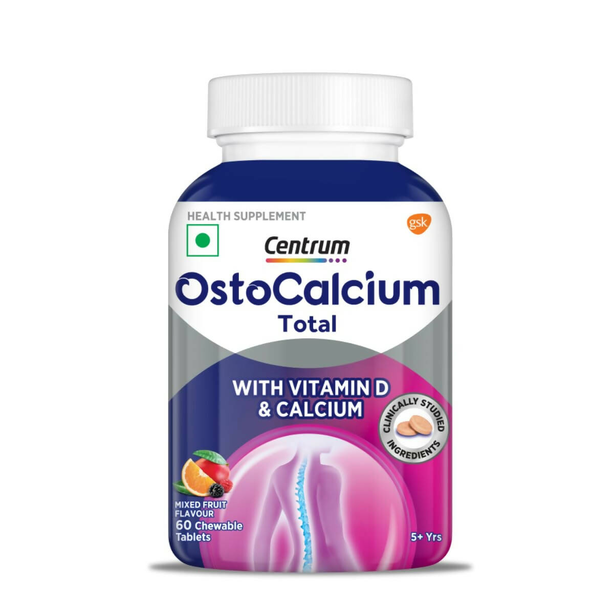 Centrum OstoCalcium Total Chewables Tablets - Mixed Fruit - Distacart