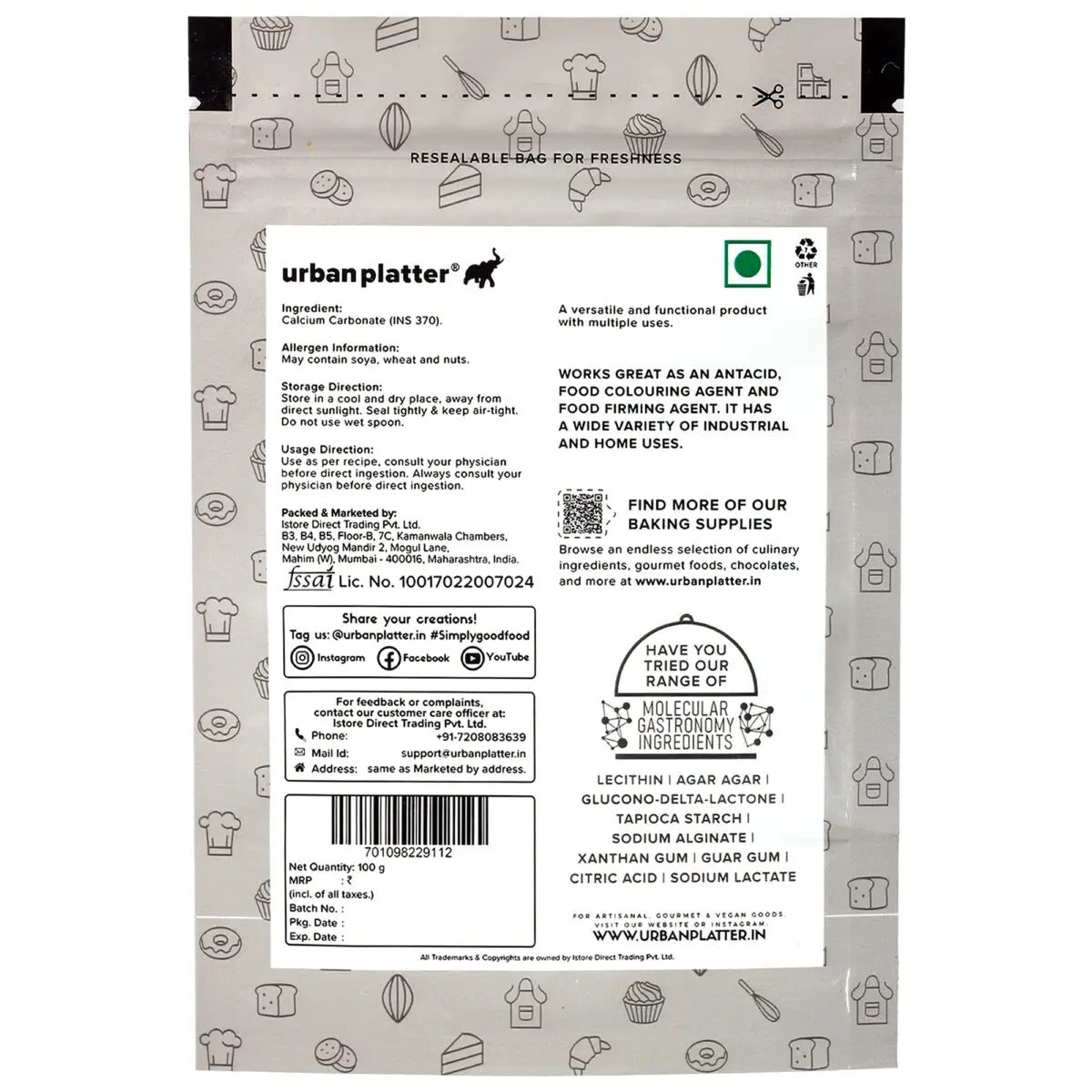 Urban Platter Calcium Carbonate Powder - Distacart