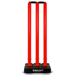 Thumbnail for Boldfit Cricket Stumps with Stand & Bails - Red - Distacart