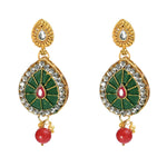 Thumbnail for Mominos Fashion Johar Kamal Gold-Plated Brass Finish Meena & Pearls Work Choker For Women - Distacart