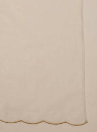 Thumbnail for FIORRA Women's White Georgette Anarkali Kurta With Dupatta - Distacart