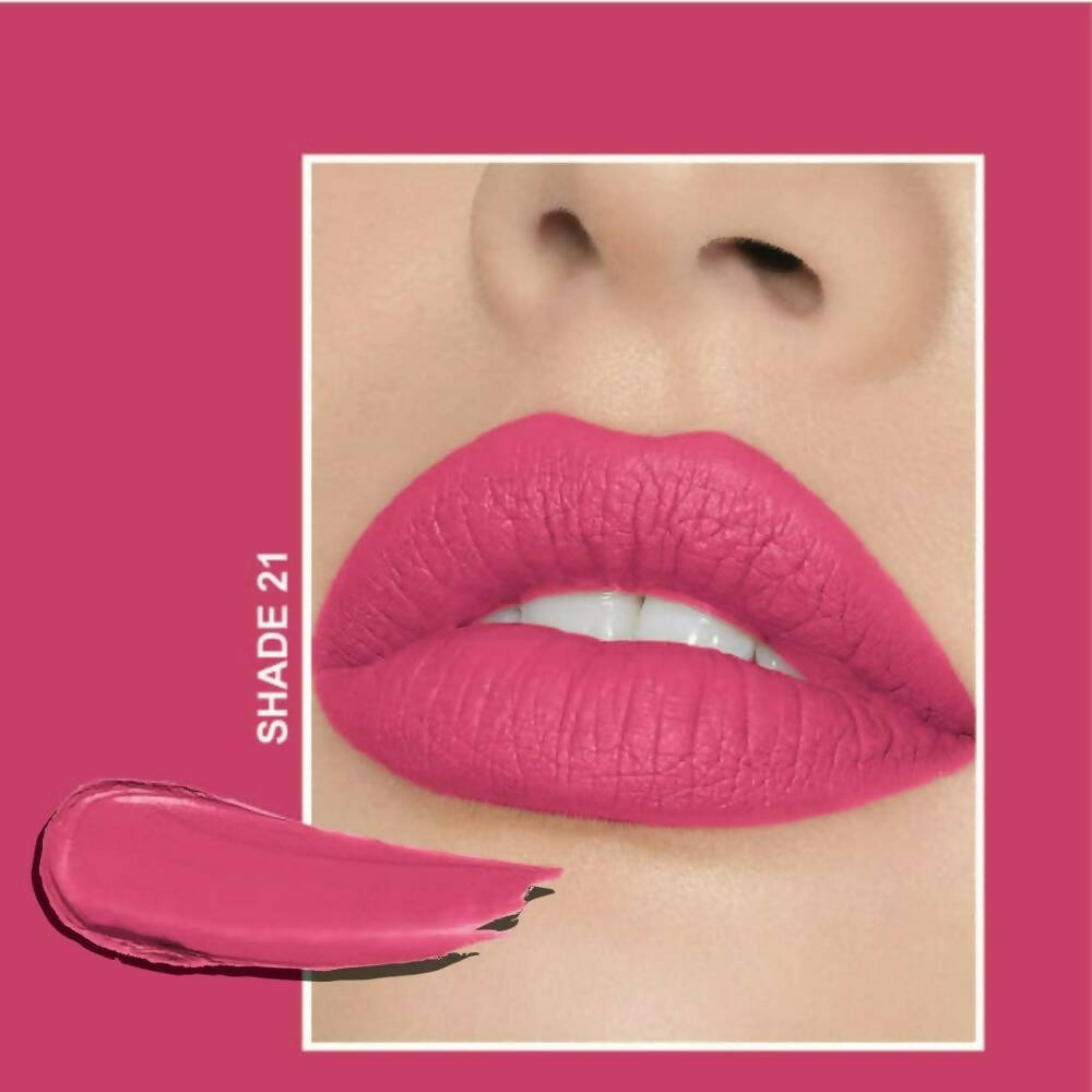 Flicka Tomato Nudepink Matte Finish Lipstick Shade 21 - Distacart